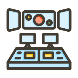 Spaceship control room icon
