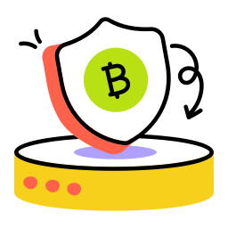 veilige bitcoin icoon