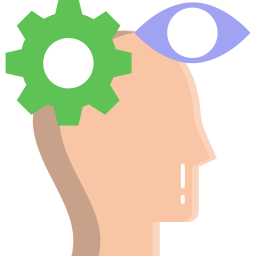 Brain activity icon