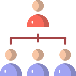Hierarchy of team icon