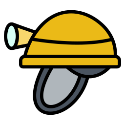 mijnbouw helm icoon