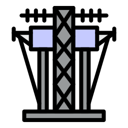 Electrical tower icon