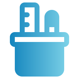 Pencil holder icon