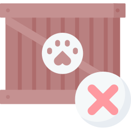 No animal trafficking icon