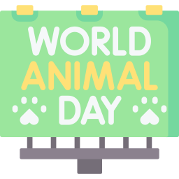 dia mundial de los animales icono