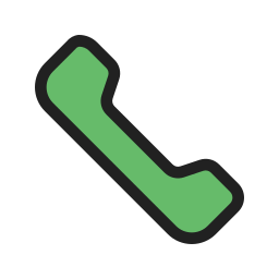 dark green phone icon