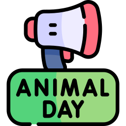 World animal day icon
