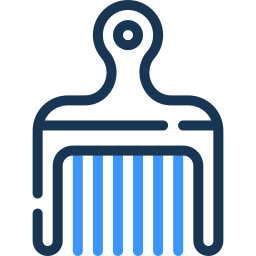 Afro comb icon