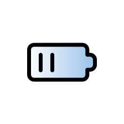 Half battery icon