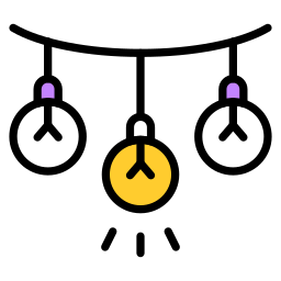 dekorative lichter icon