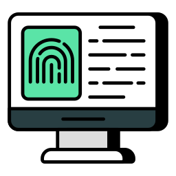 biometrische herkenning icoon