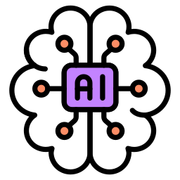 Brain circuit icon