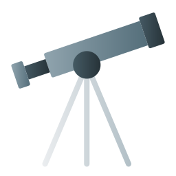 télescope Icône