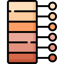 palette de peau Icône