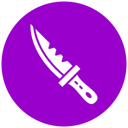 cuchillo de buceo icono