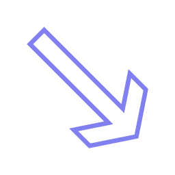 Down left arrow icon