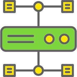 computação em cluster Ícone