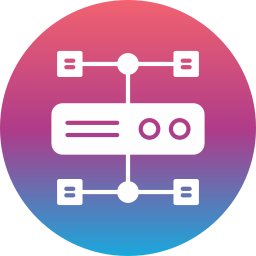 Cluster computing icon