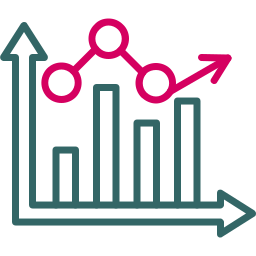 gráfico de barras icono