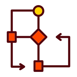 diagrama de flujo icono