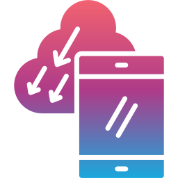 nuvola mobile icona