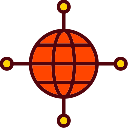 Global infrastructure icon
