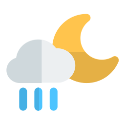 Night rain icon