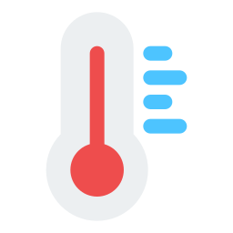 High temperature icon