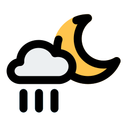 Night rain icon