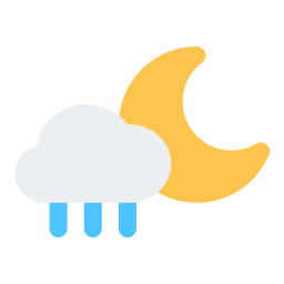 Night rain icon