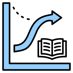 curva de aprendizaje icono