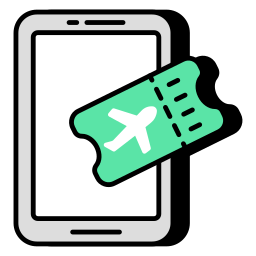 Air ticket icon