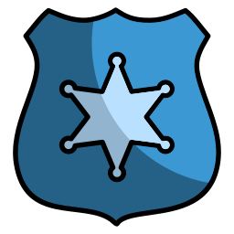 distintivo sceriffo icona