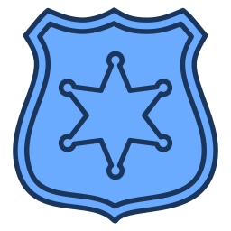 distintivo sceriffo icona