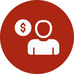 Thinking money icon