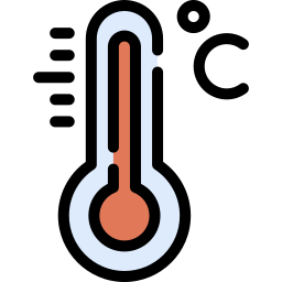 température chaude Icône