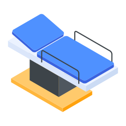 Patient bed icon