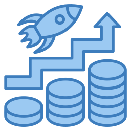 Business growth icon