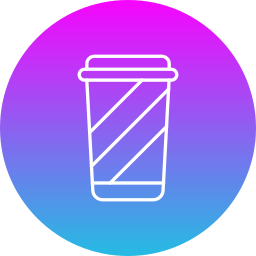 Plastic cup icon