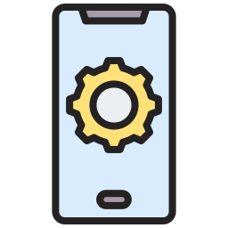 configuración móvil icono