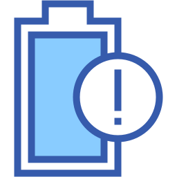 niedriger batteriestatus icon