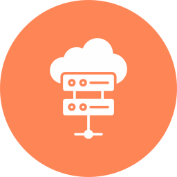 Cloud database icon