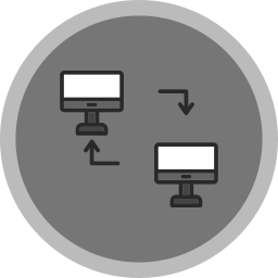 transferencia de datos icono