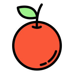 fruta laranja Ícone