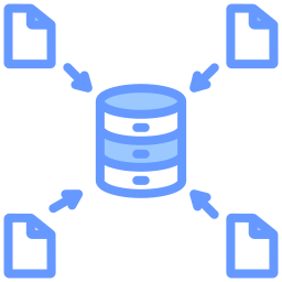 recopilación de datos icono