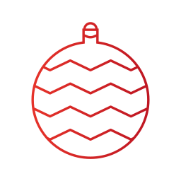 Christmas ball icon