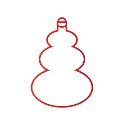 Christmas ornament icon