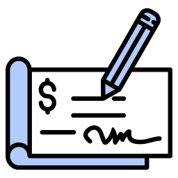 chequeboek icoon