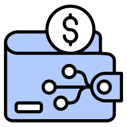 billetera electrónica icono