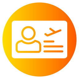 Pilot license icon